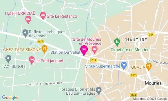 Localisation Station du Vallat