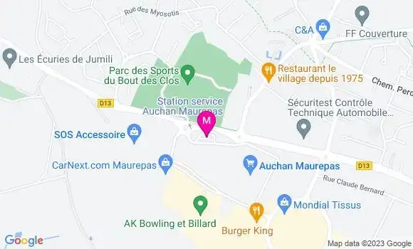 Localisation Station Auchan