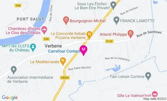 Localisation Carrefour Contact