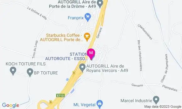Localisation Esso Royans Vercors