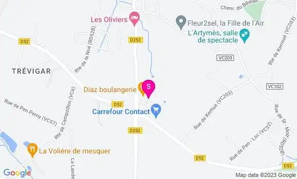 Localisation Carrefour Contact