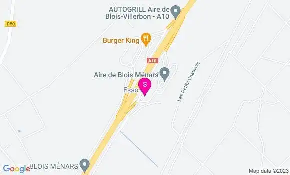 Localisation Esso Blois Ménars