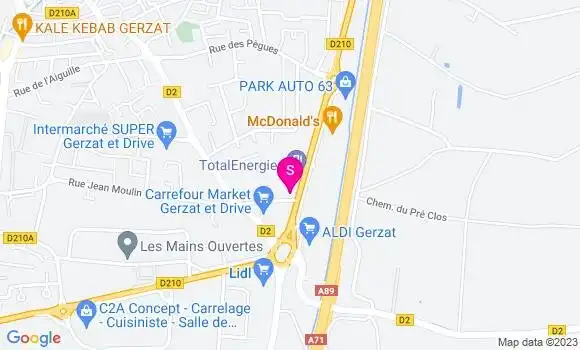 Localisation Garage Alain Borsier