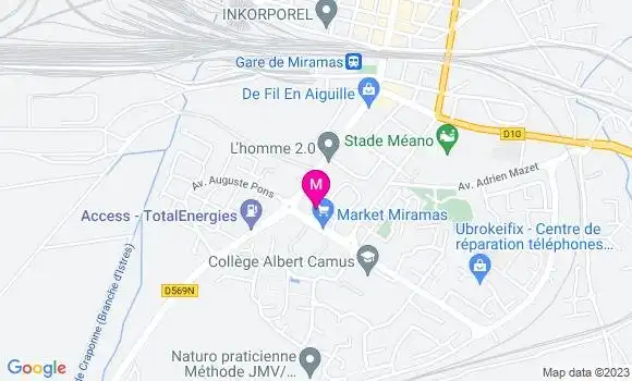 Localisation Carrefour Market