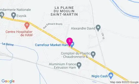 Localisation Carrefour Market