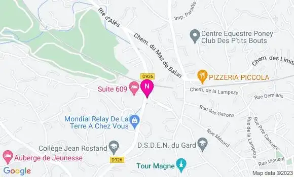 Localisation Garage Campus