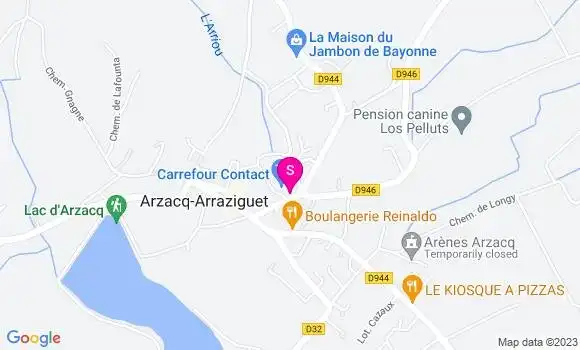 Localisation Carrefour Contact