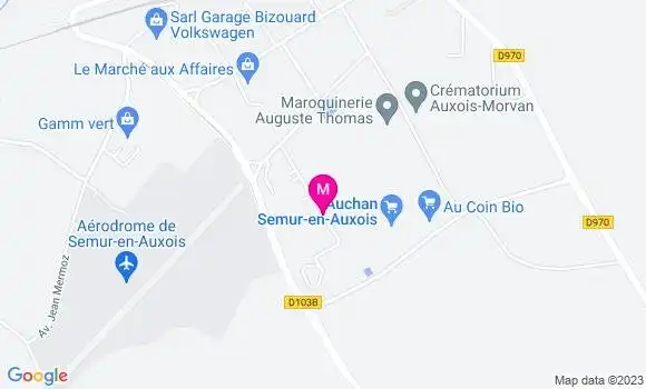 Localisation Station Auchan