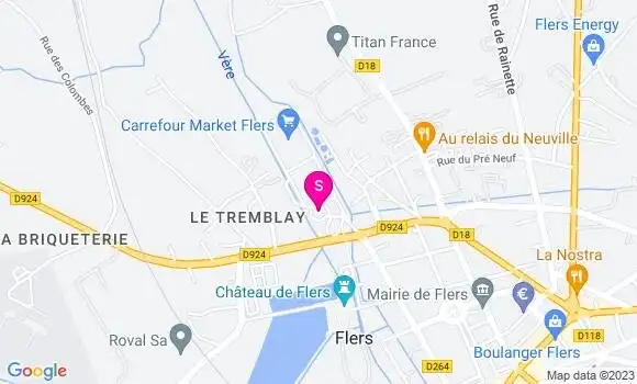 Localisation St Georges des Groseillers