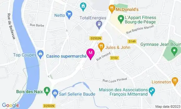 Localisation Géant Casino
