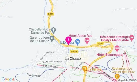 Localisation Garage du Rocher