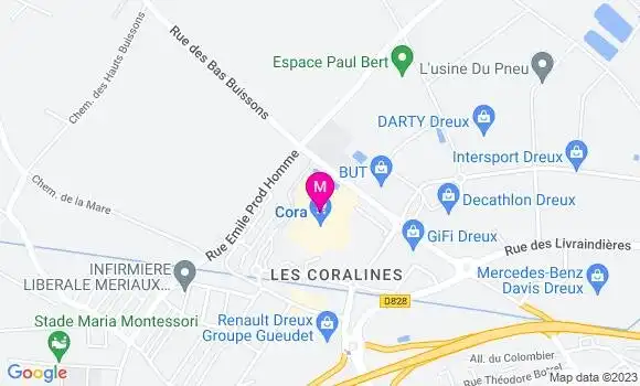 Localisation Station Cora