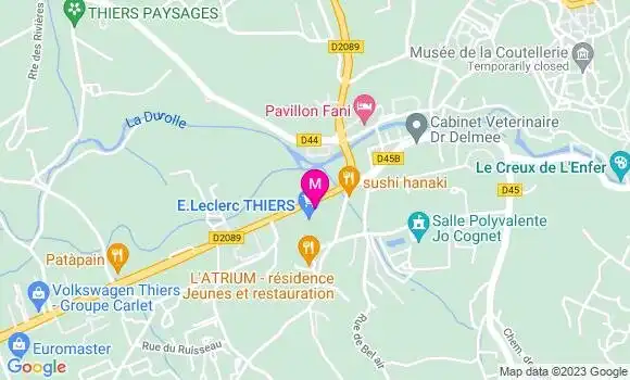 Localisation Station Leclerc