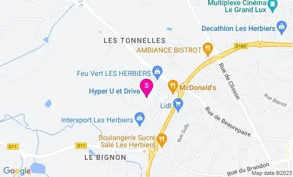 Localisation Super U