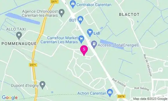 Localisation Carrefour Market