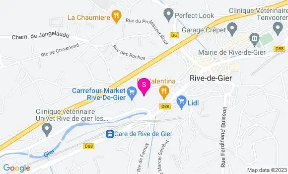 Localisation Carrefour Market