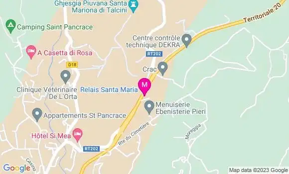 Localisation Relais Santa Maria