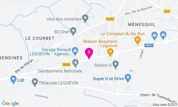 Localisation Carrefour Market