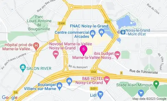 Localisation Relais Noisy le Grand