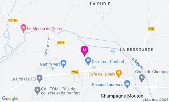 Localisation Carrefour Contact