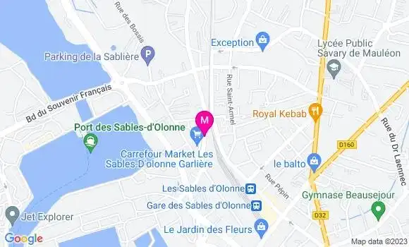 Localisation Carrefour Market
