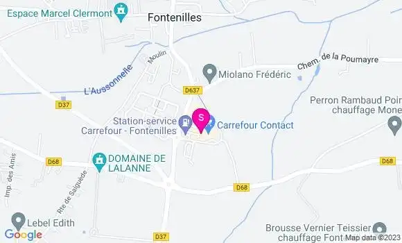 Localisation Station Carrefour
