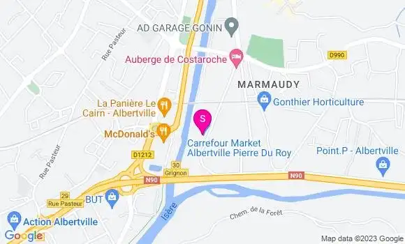 Localisation Station Carrefour