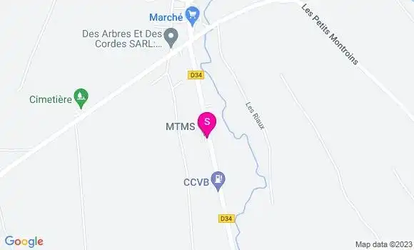 Localisation Station de Brinon sur Beuvron