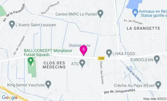 Localisation Station Avia