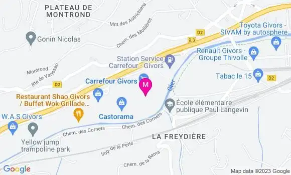 Localisation Carrefour