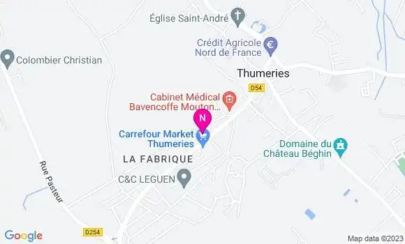 Localisation Carrefour Market