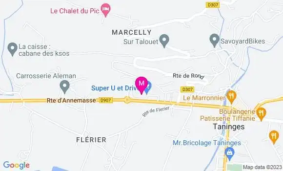 Localisation Super U