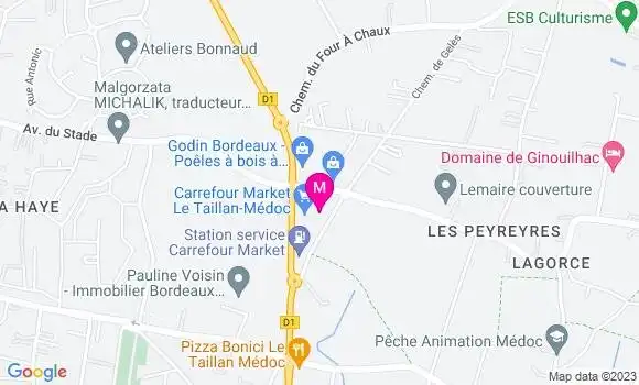 Localisation Carrefour Market