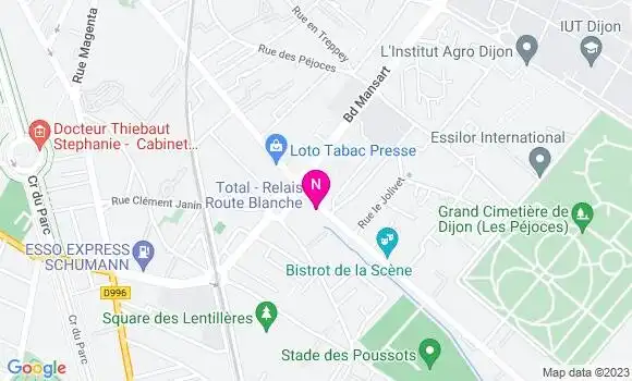 Localisation Relais Route Blanche