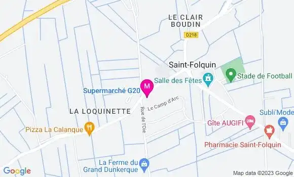 Localisation Supermarché G20
