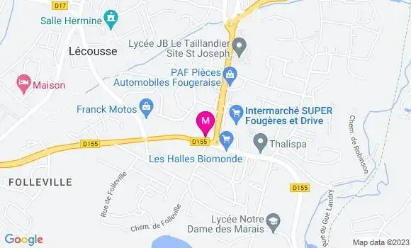 Localisation Esso Express