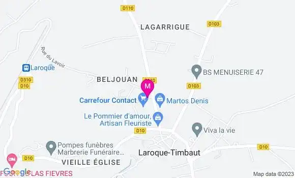 Localisation Carrefour Contact