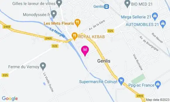 Localisation Esso Express