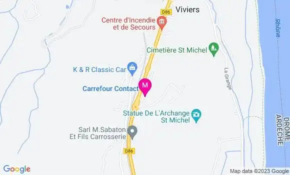 Localisation Carrefour Contact