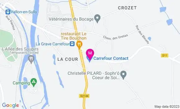 Localisation Carrefour Contact