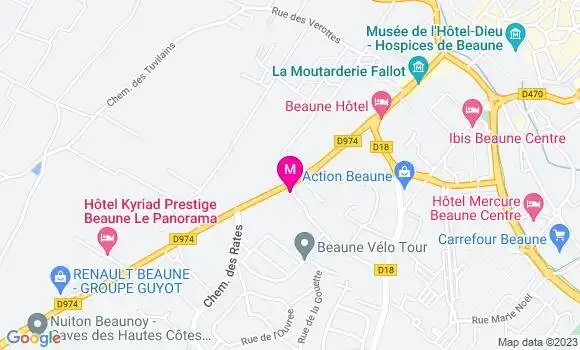Localisation Esso Express