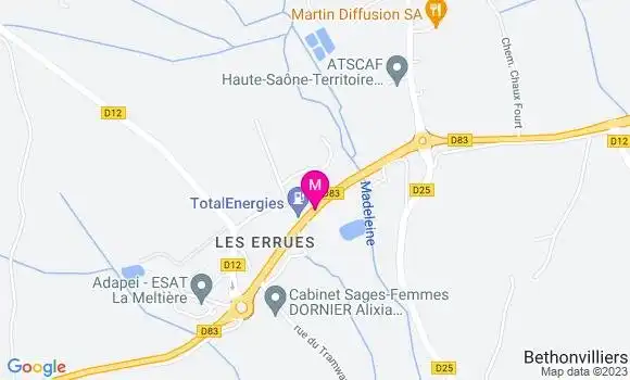 Localisation TotalEnergies