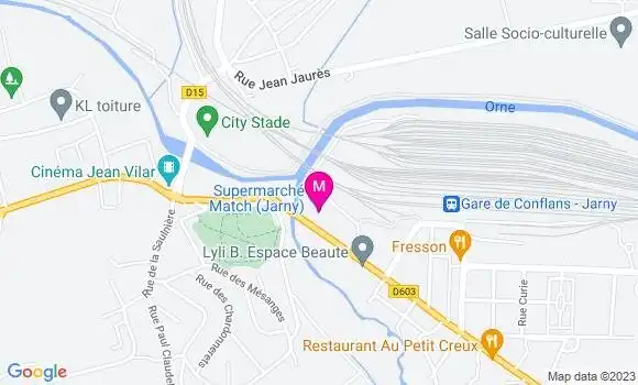 Localisation Supermarchés Match