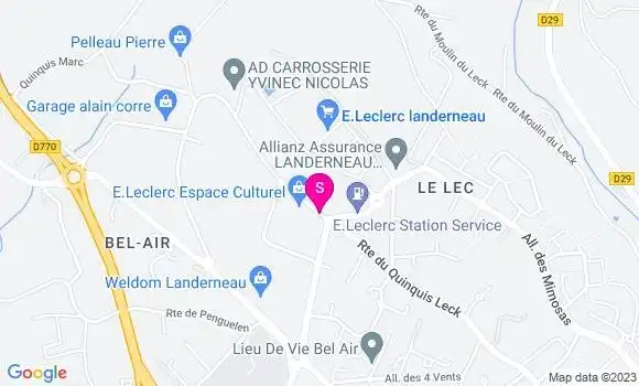 Localisation Station Leclerc