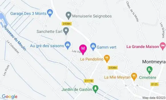 Localisation Gamm Vert