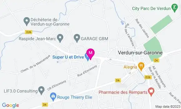 Localisation Station Super U