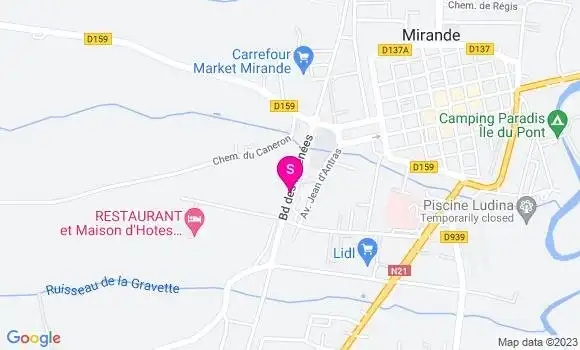Localisation Carrefour Market