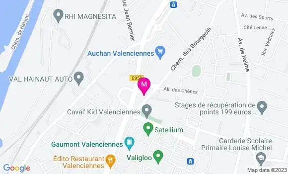 Localisation Auchan Station