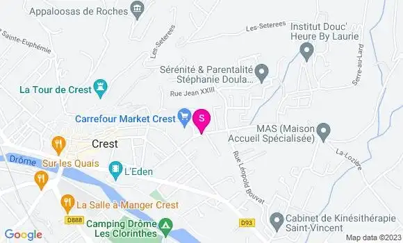 Localisation Carrefour Market