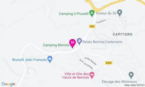 Localisation Relais Benista Carburants